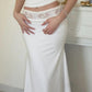 Elegant 2 Piece Set Women Fashion Trend Mesh Ruffled V-Neck Top+Lace Patchwork Long Skirt Sweet Chic Party Club Suits