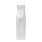 Women's 2 Piece Lounge Set Solid Sleeveless Spaghetti Strap Lace Trim Babydoll Cami Tops and Loose Pants Sleepwear