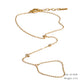 Trendy Stainless Steel Zircon Beads Back of Hand Chain Finger Bracelet Fashion Chic Sexy Jewelry Waterproof Wholesale Gift