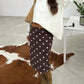 Womens Casual Midi Skirt Elegant Polka Dot Print Bodycon Pencil Skirt for Party Workout Daily Wear Summer Y2K Streetwear