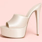 Summer New Women's Thick Bottom, Fine High Heels, Toothed Cool Slippers, Fashion Show, Party, Ultra High Heel Sandals