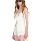 Folds Camisole Women Bow Tassel Low-Neck Skinny High Elasticity Fashion Daily Summer Sweet Chic Streetwear