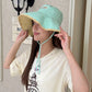 Women's Reversible Wide Brim Sun Hat, Adjustable Chin Strap Bucket Hat, Breathable UPF Protection Beach Hat for Women