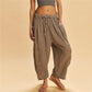 Women Boho Striped Baggy Loose Fit Palazzo Harem Pants Y2k Wide Leg Casual Going Out Beach Vacation Trousers