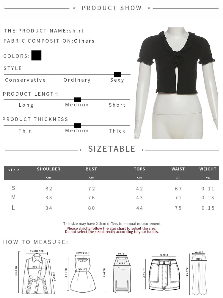 Sexy Ruched 2-Piece Set Women 3d Flowers v-Neck Slit Tank Tops+Tassels Skirts Midnight Hottie Hipster Summer Outfits