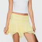 Women's Summer Lace Mini Skirt Casual Stylish Solid Color Lace Floral Low Rise Short Skirt Y2K High Street Wear