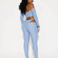 Tight Women 2 Piece Set Slash Neck Crop Tops+High-Waist Hollow Leggings Matching Streetwear Casual Sporty Outfits