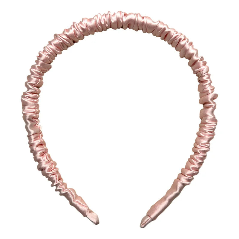 Hair Hoop Band Headbands For Women Girl 100% Pure Mulberry Silk Elastic Luxury Hair Accessories