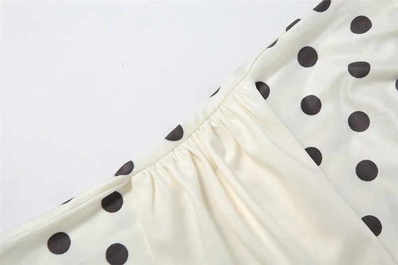 Polka Dot Print Strapless Ruffle Mini Dress for Woman Sexy Summer Dresses 2026
