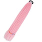 Synthetic 24inch Girls Colored Box Braided Ponytail With Elastic Rubber Band Hair Extensions Rainbow Color Box Pigtail Hairpiece