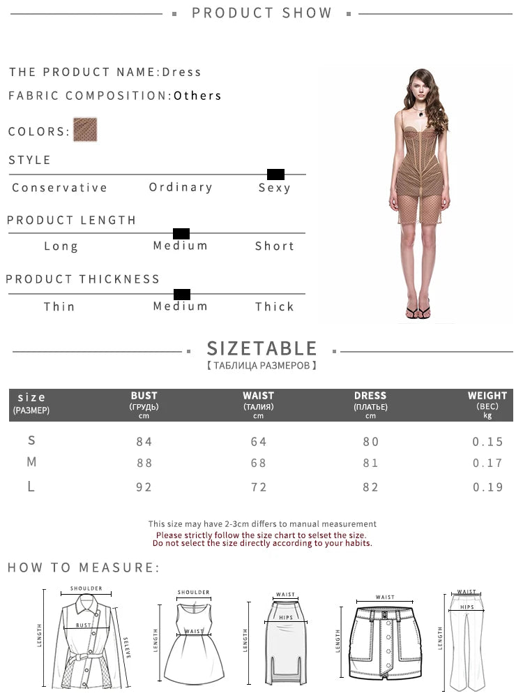 Patchwork Polka Dot Print Mesh Folds Dress Women Line Decoration Low-Neck Sleeveless Summer Fashion Mid Sexy Bodycon