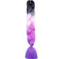 24 Inch Jumbo Box Braids Extensions Synthetic Braiding Hair DIY Hair Braids For Children Pink Purple Yellow Gray