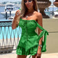 Sleeveless Ruffled Sexy Mini Dress For Women Robe Spaghetti Strap Backless Lace-up Bodycon Dress Elegant Clubwear
