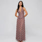 Polka Do Deep V Neck Backless Maxi Dress Vacation Outfits for Woman Elegant Summer Dresses 2026
