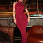 Halter Ruched Sleeveless Sexy Maxi Dress Women Gown Fashion Slim High Waist Evening Club Party Split Long Dress