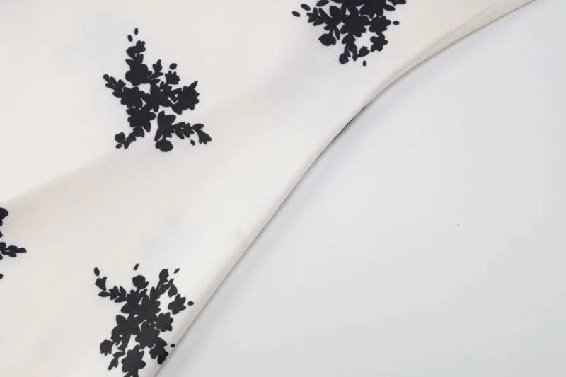 Floral Print Summer Dress French Style Elegant Deep V Neck Sleeveless Backless Long Dresses for Woman 2026