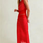 Women's 2 Piece Skirt Outfits Off One Shoulder Y2K Dots Print Tank Tops and Long Skinny Skirt Set Summer Party Clubwear