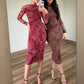 Turtleneck Flower Jacquard Dress Women Fashion See Through Full Sleeve Stretch  Chic Sexy Trend  Party Club Long Bodycon