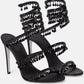 Women's New Water Diamond Sandals Fashion Tassel Crystal Shoes Sexy Banquet Party Twin Stiletto Women's Large Sandals