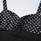 Black Polka Dot Print Halter Backless Maxi Dress 2026 Summer Classic Dresses for Woman Elegant