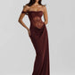 One Shoulder Lace See Through Sexy Maxi Dress Women Gown Fashion Off-shoulder Sleeveless Backless Club Long Dresses