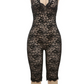 Sexy Coquette Playsuit Women Jacquard Midnight Backless Sleeveless V-Neck Summer Hipster Skinny Fit Stretch Romper
