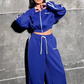 White Striped 2 Piece Set Women Sporty Zipper Crop Jacket+Shirring Waist Straight Pants Workout Activity Tracksuit