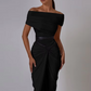 Cross Bandage Long Skirts Women Pleats Solid Slits Skinny Elastic Autumn Street Trend Casual Simple Classic Bottoms