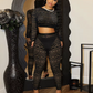 Sexy Women 2 Piece Set Autumn Tracksuit Stretch Long Sleeve Crop Tops+Leggings Solid Basic Skinny Matching Outfits