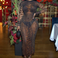 Leopard Print Dress Women See Through Coquette Full Sleeve o-Neck Fall Trend Midnight Party Clubwear Stretch Vestidos