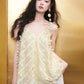 Floral 3D Lace Cami Top, V-Neck Flowy Sheer Tank Top, Romantic Casual Summer Camisole for Women