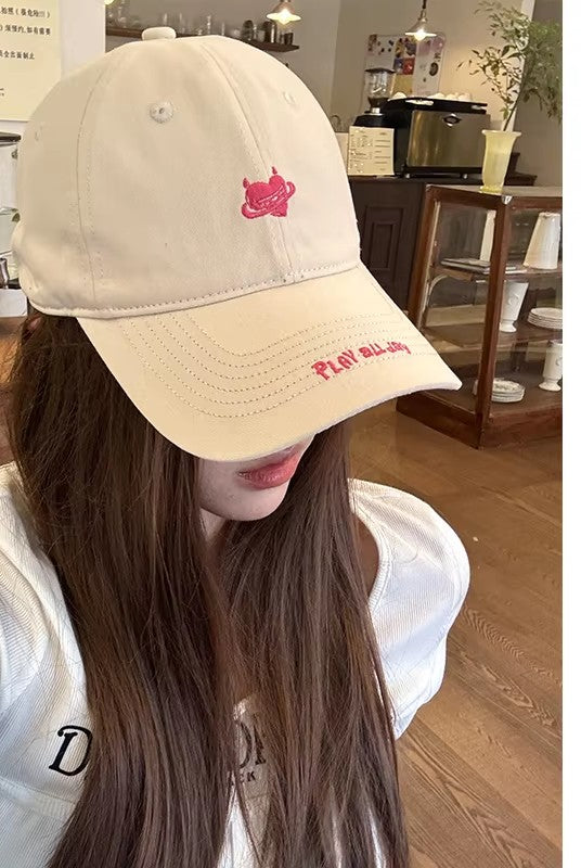 Streetwear Casual Baseball Cap with Unique Graphic Print and Lettering